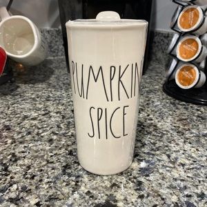 Rae Dunn pumpkin spice travel mug